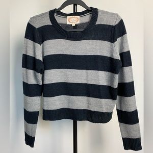Black & Grey Striped Sweater / Jumper